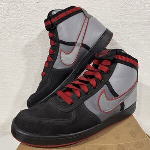 Nike Vandal High Sneakers Black Grey Red Men's Size 13